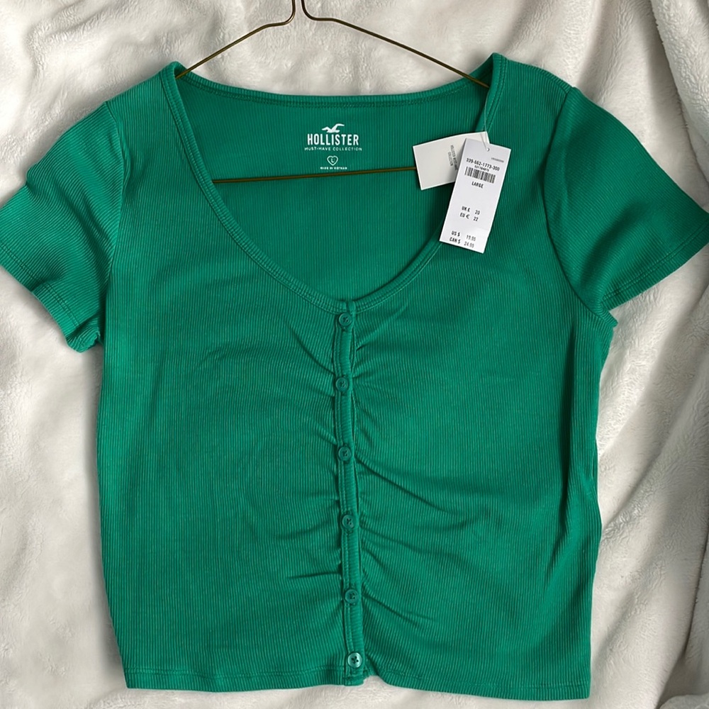 Hollister Green shirt with buttons